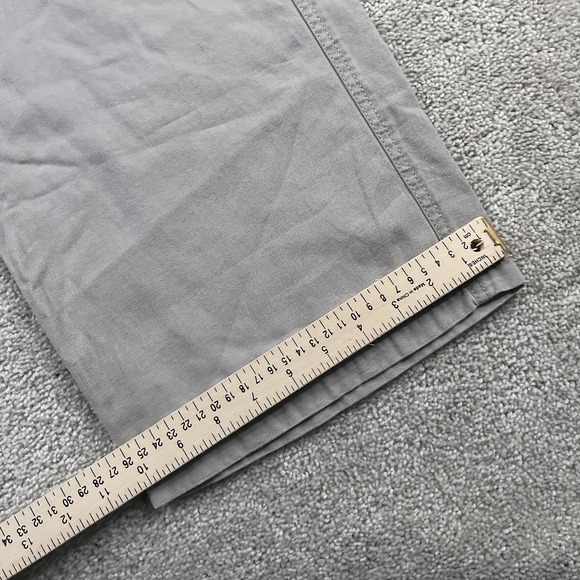 Aeropostale Pants Womens Medium Short Grey Canvas Utility Cargo Wide Leg Baggy - Picture 11 of 16